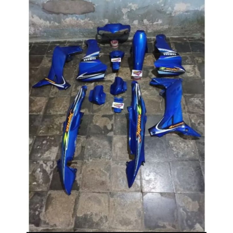 full set jupiter z lama cover body full set halus jupiter z lama warna biru