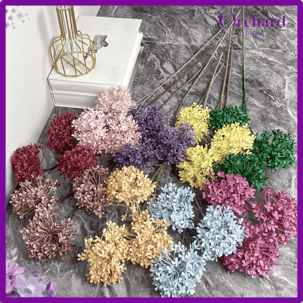 Bunga Ashoka 3 Cabang (1 Tangkai 3 Cabang) Bunga Artificial Asoka Artificial