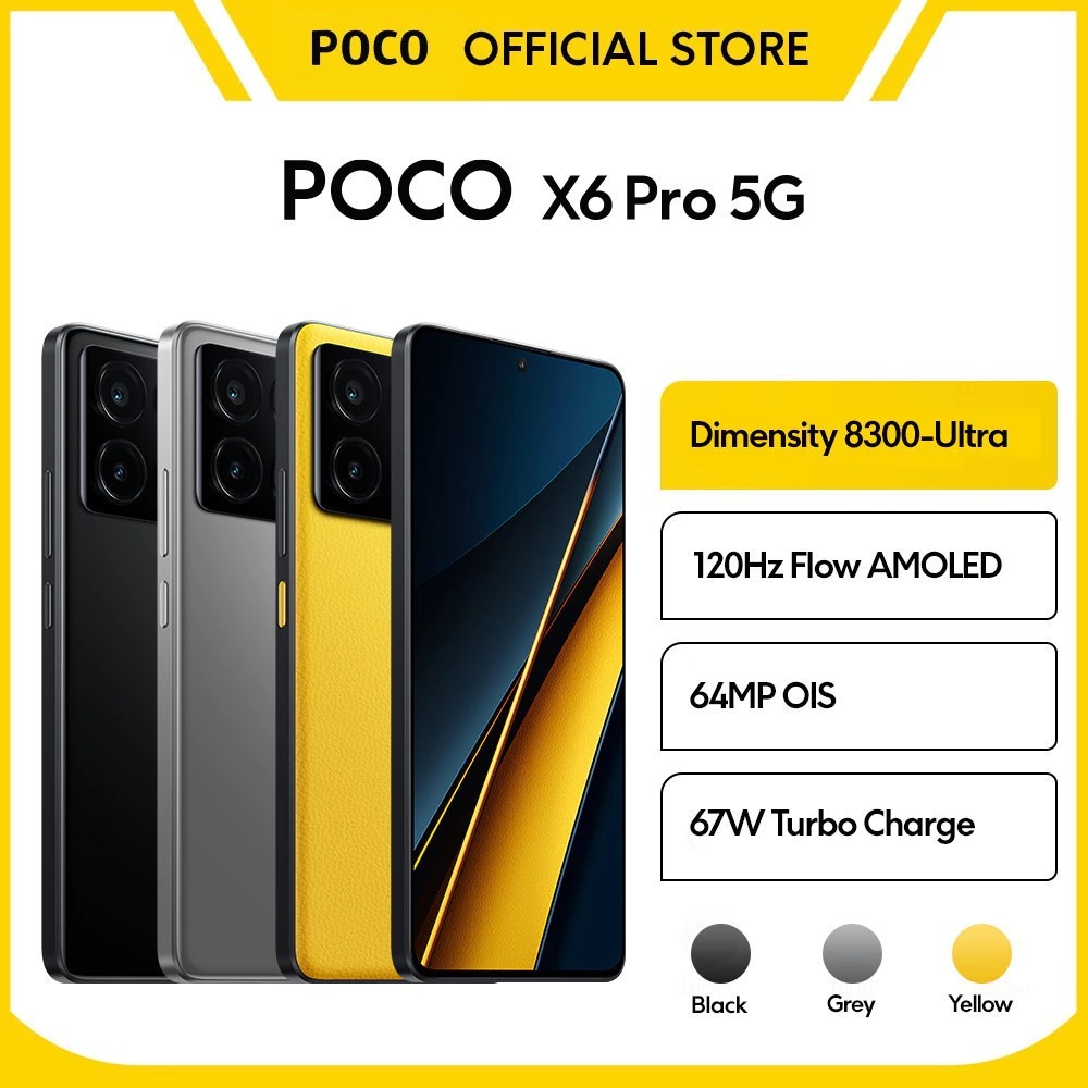 POCO X6 Pro 5G 12/512 GB Garansi