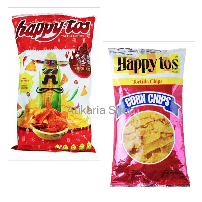 

HAPPYTOS KERIPIK TORTILLA MERAH PEDAS 140G