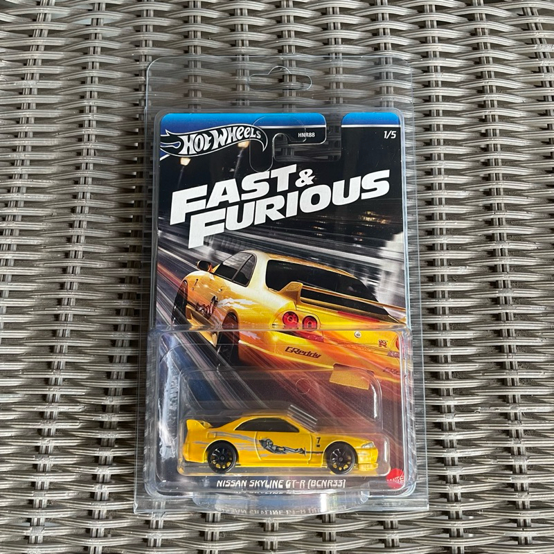 NEW- HOTWHEELS NISSAN SKYLINE GT-R (BCNR33) R33 FAST AND FURIOUS FREE PROTEKTOR