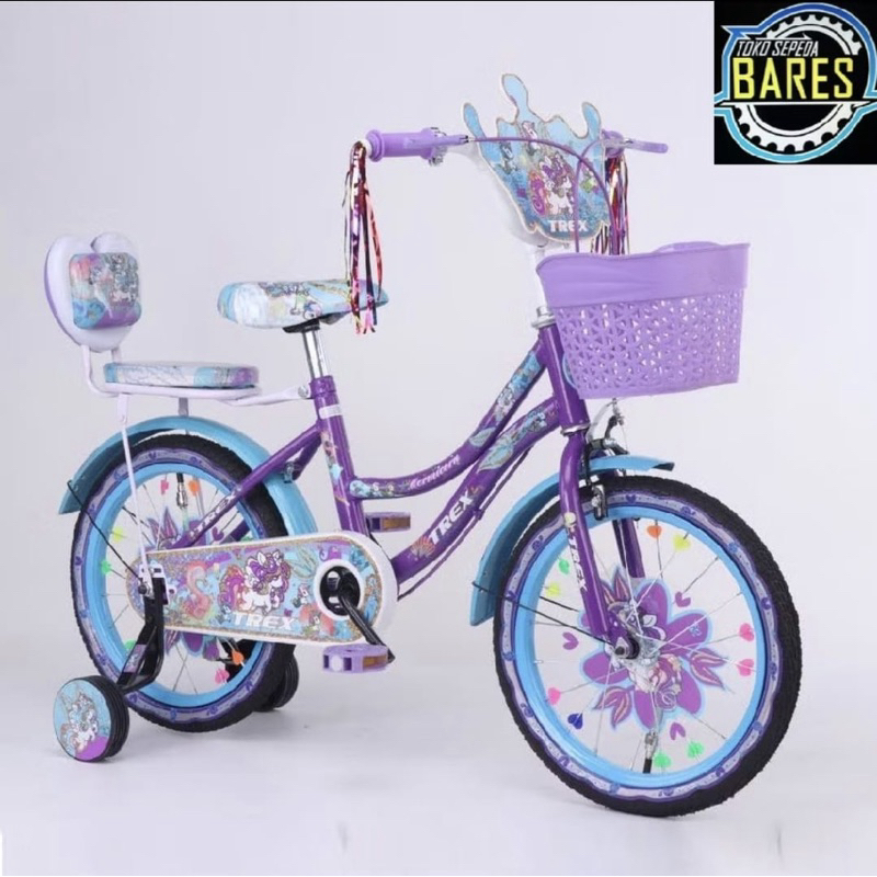 Sepeda Mini Anak 12 / 16 Trex Lollipop Mermicorn