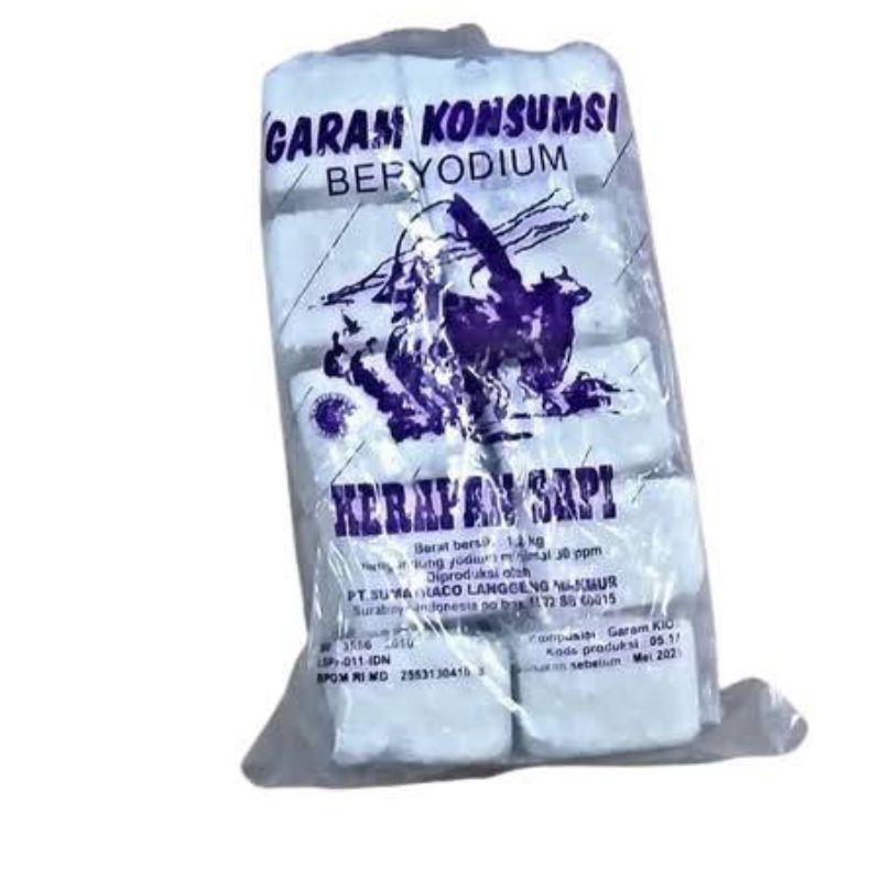 

Garam cap kerapan sapi beryodium 1200g