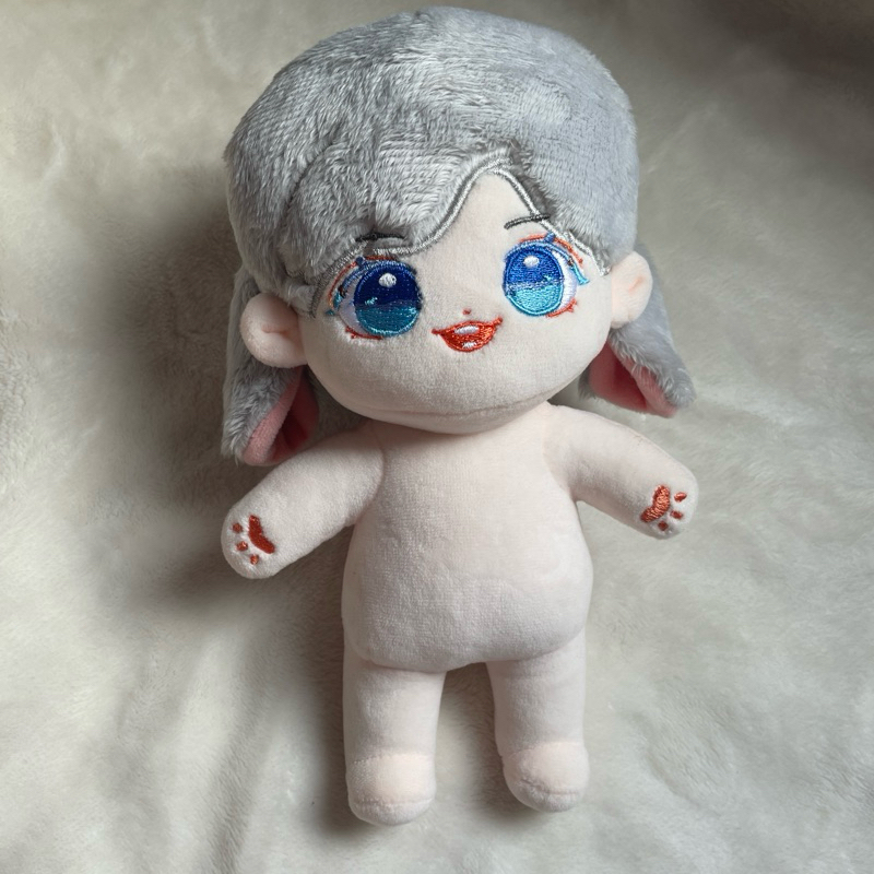 [PRELOVED] NCT Dream Jaemin Doll 20cm Grey Bobojam Bunny Ears Boneka Kpop Normal Body Fanmade