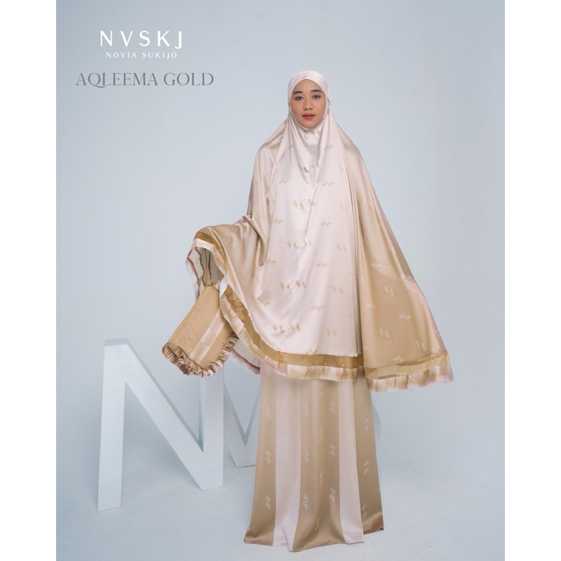 NVS MUKENA AQLEEMA GOLD BY NOVIA SUKIJO