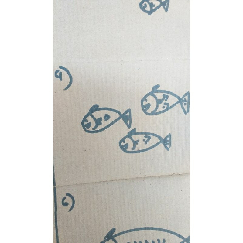 

kardus bekas gambar ikan
