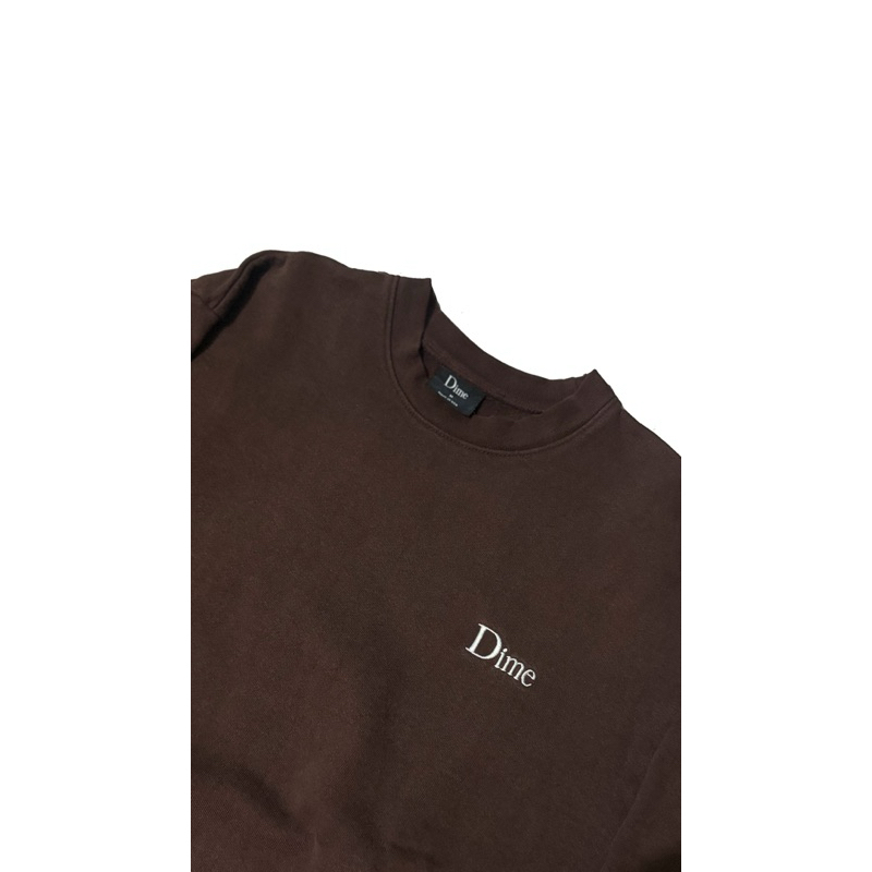 crewneck Dime Mtl darkbrown