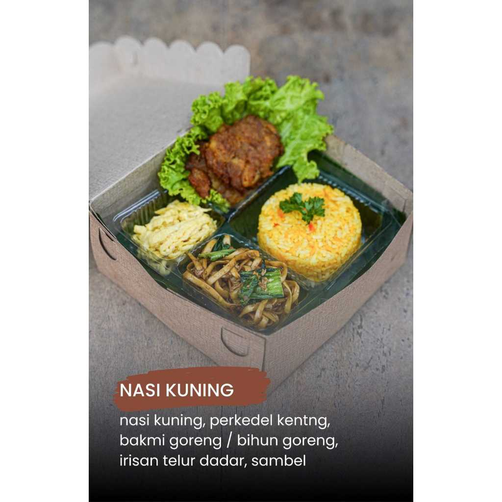 

Paket Nasi Kuning 1 Box Isi 5 Macam