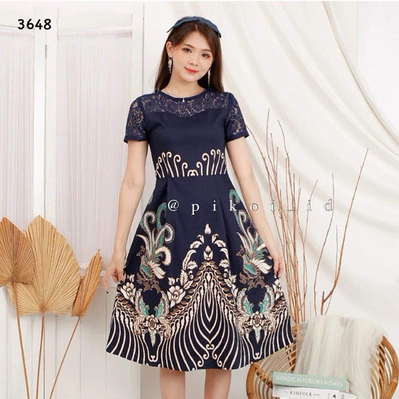 De Dress Cheongsam Couple Batik Merah Imlek CNY / Dress Congsam Qipao Sincia Katun Stretch / 2656