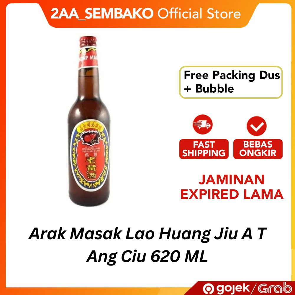 

Arak Masak / Angciu/ Ang Ciu Lao Huang Jiu A.T Botol 620 ML