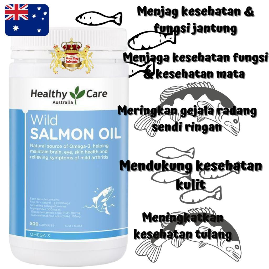 Healthy Care Wild Salmon Oil Isi 500 Kapsul