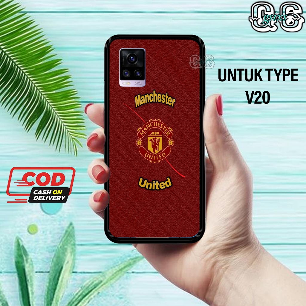 [gsixs_case]case vivo v20- case Glossy-Pelindung )case(manchester united)softcase hp-case hp-casing 