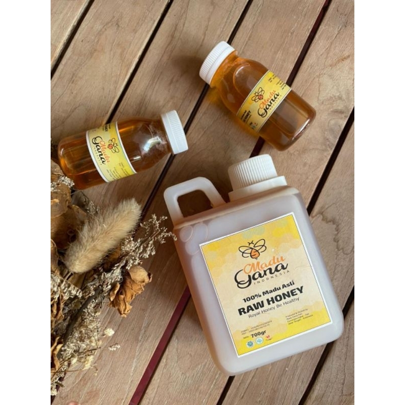 

Madu Gana Raw Honey 700 gram Madu Asli Berkualitas