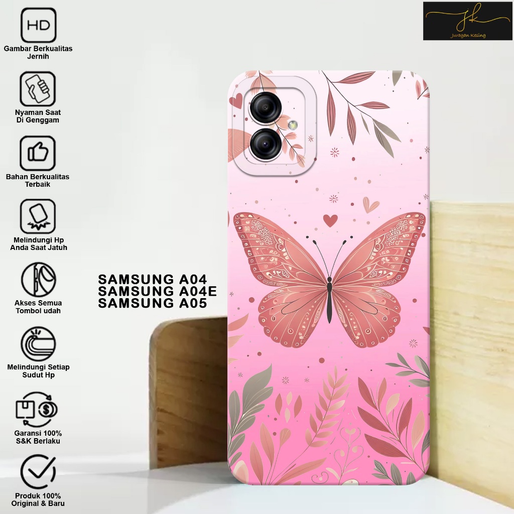 CASE SAMSUNG A04 4G - Casing Hp Samsung A04 4G Motif PINK - Case Hp Samsung A04 4G - Casing Hp - Sof