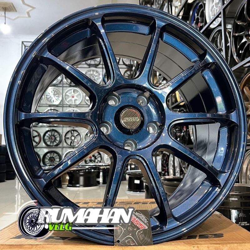 harga velg mobil racing R18 ZE40 ORIGINAL SSW LEBAR 9,5 ET 35 velg mobil ring 18 velg racing mobil i