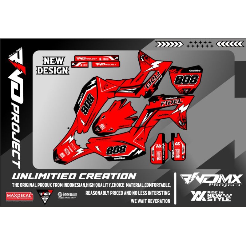 DECAL STICKER CRF/CRF 150L custom design