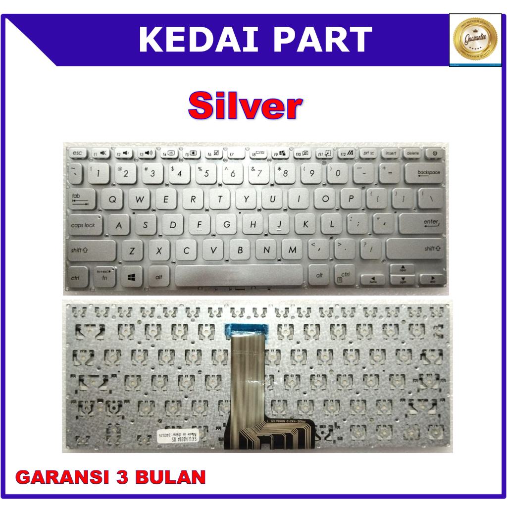 Keyboard Asus X409 14 M409 M409B Silver