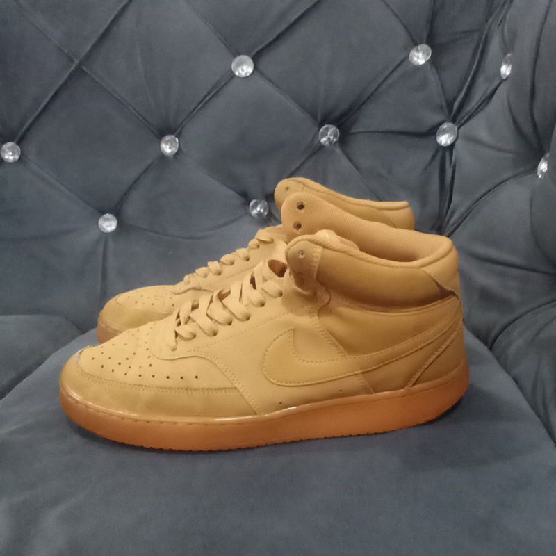 Sepatu Court Vision Mid' flax Twine'