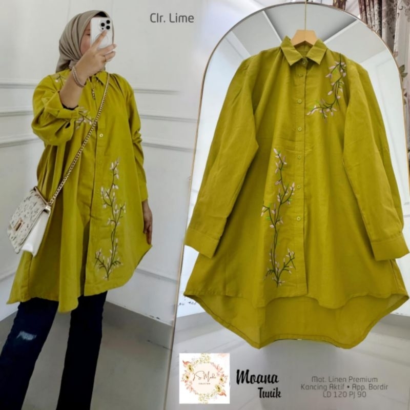 MOANA TUNIK/ TUNIK WANITA JUMBO LD 120, ATASAN WANITA JUMBO