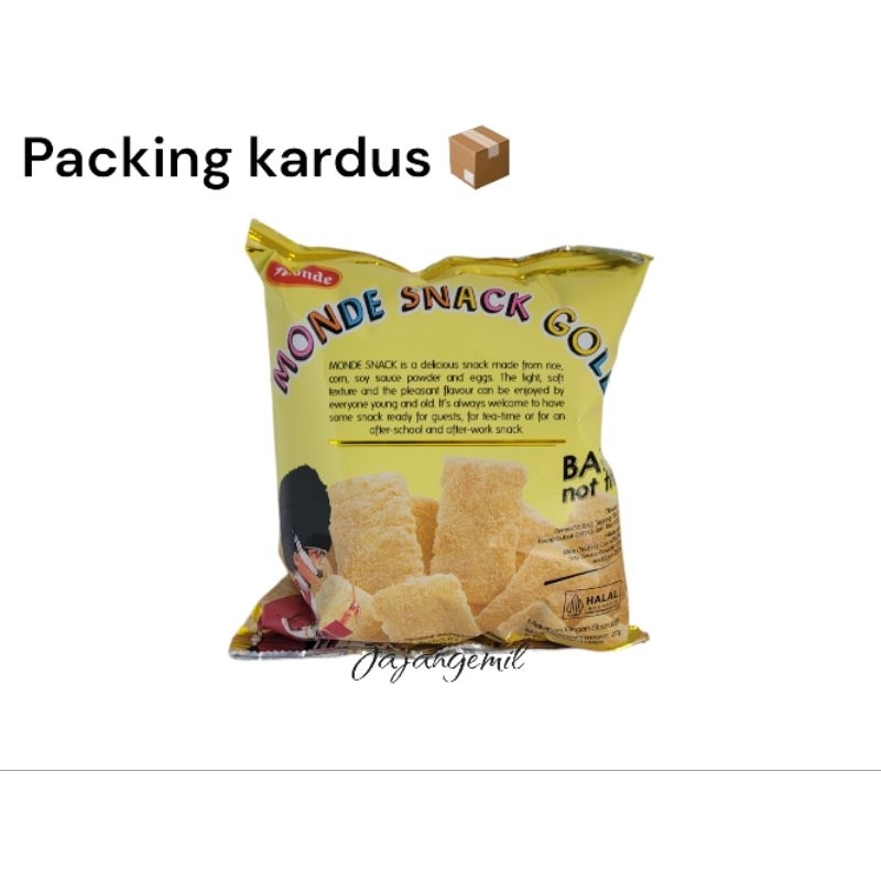 

Monde Snack gold Berat 30g Per-pcs