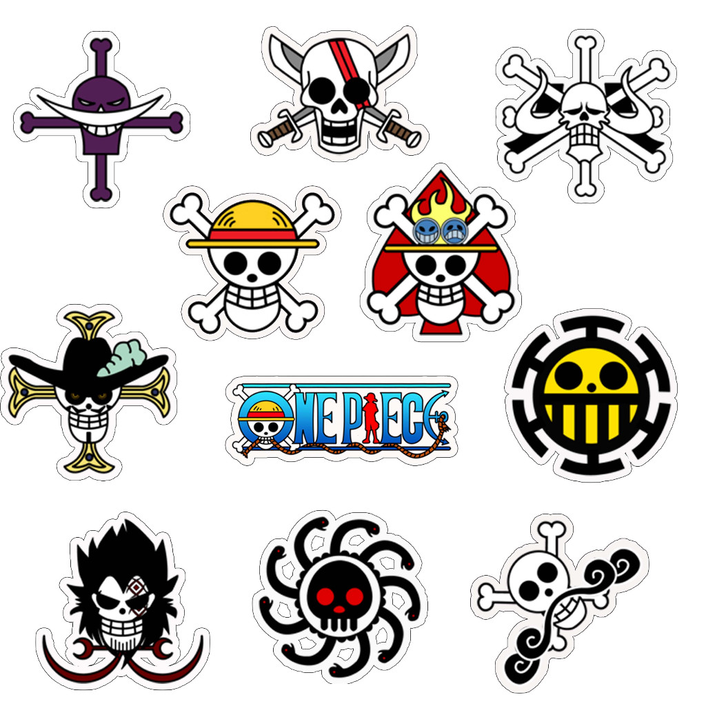 

Stiker / Sticker anime one piece Aesthetic Tumblr isi 10 pcs Untuk Case Handphone Laptop