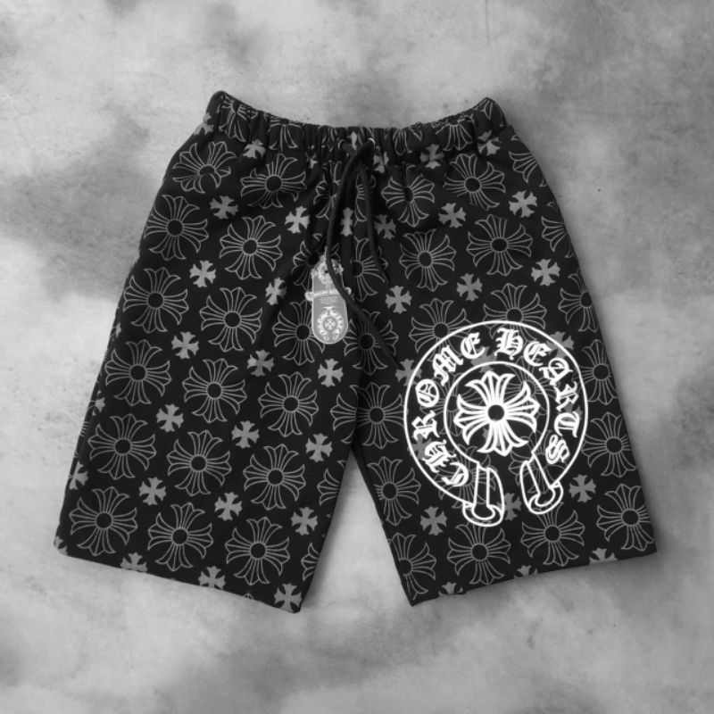 Shortpant Celana Pendek Chrome Hearts Full Print Unisex