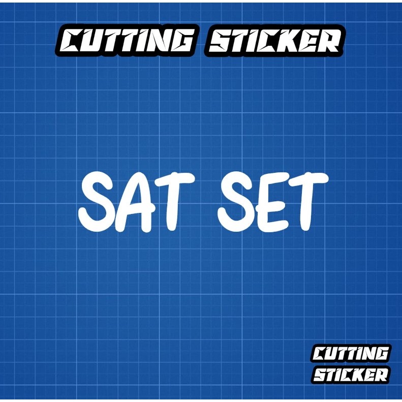 Sticker SAT SET - stiker kata kata jawa