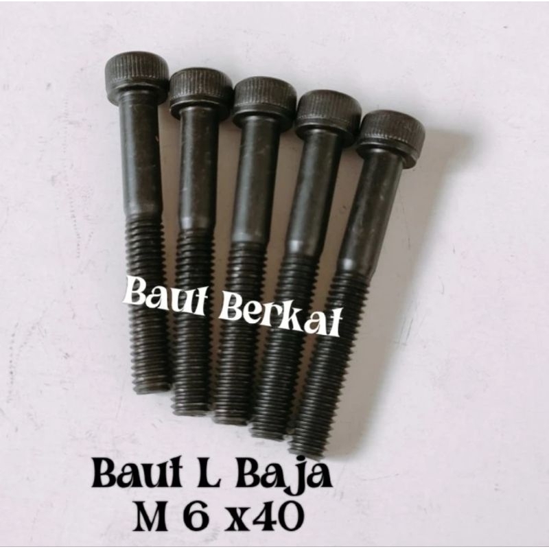 baut L baja m6x40 kunci L5 baut L baja 6x40 baut baja m6x40 baut baja 6x40 baut L 6x40 Baut L M6x40 
