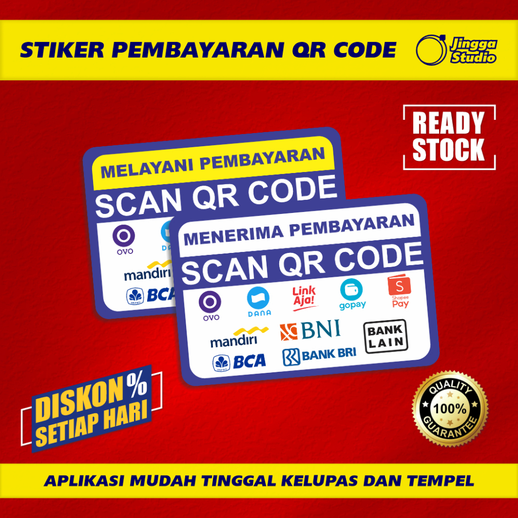 

Stiker Pembayaran QR CODE Kasir