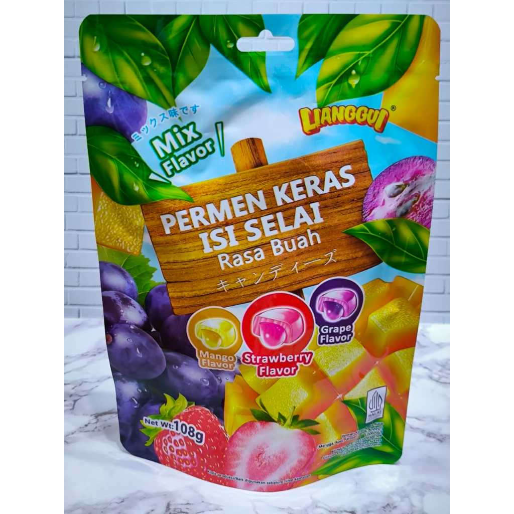 

Lianggui Permen Keras Isi Selai 108g