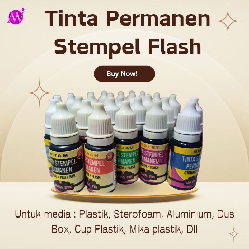 

Tinta stempel flash permanen media plastik