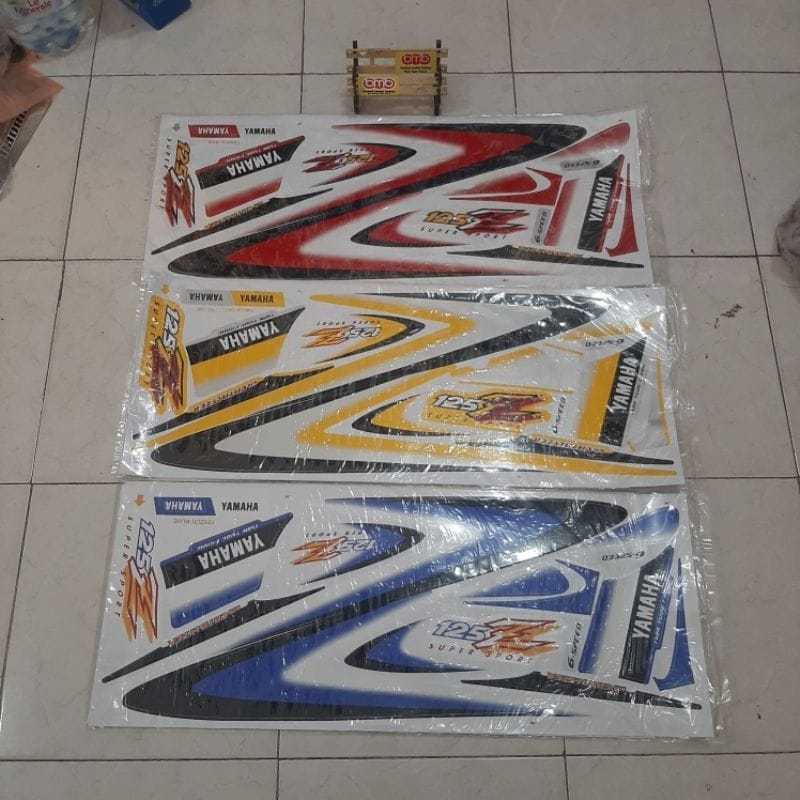 Yamaha 125Z 125ZR stiker sticker stripping berbagai macam