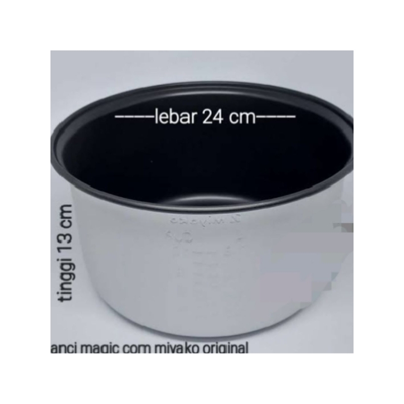 Panci Original Miyako 1,8 liter Mcm 507/528/508 btk type pendek