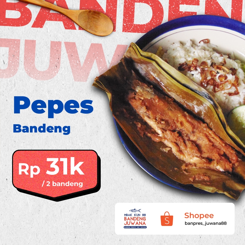 

Pepes Bandeng isi (isi 2 ekor) - Bandeng Asli Juwana Khas Mbakkun 88