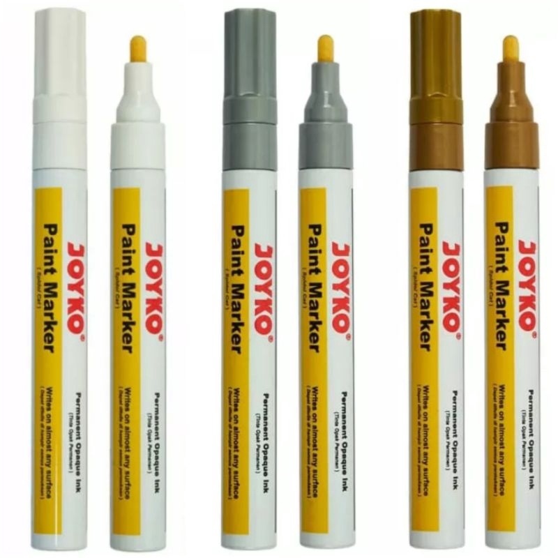 

Cashback 25 Akhir Pekan Paint Marker Color White Silver Gold Spidol Cat Permanen Warna Putih Perak atau Emas A49