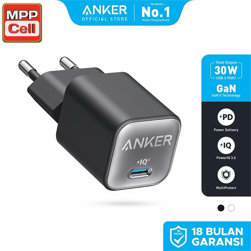 ADAPTOR ANKER NANO 20 WATT GAN MODEL A2637