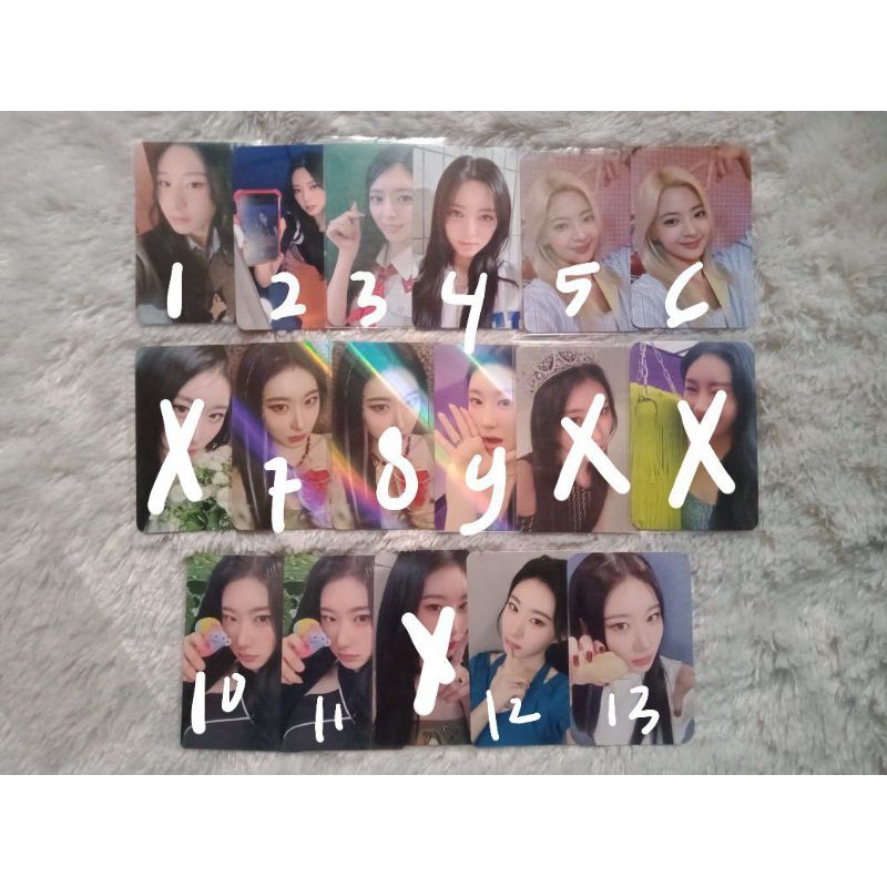 WTS PC ITZY PHOTOCARD LIA YUNA CHAER SG24 LD POB LUCKY DRAW SW WM MS MAKESTAR IDOUSTAGE KILL MY DOUB
