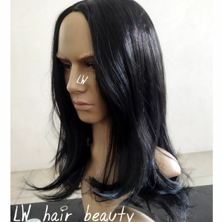 Pasti Terjamin  Wig Pria Rambut Panjang Gondrong