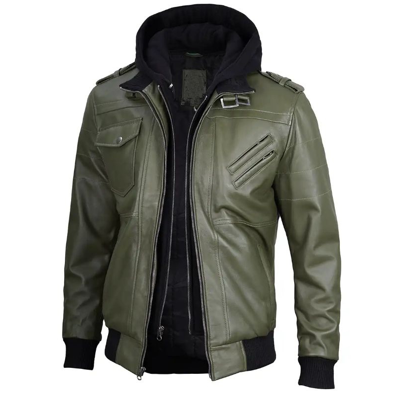 Jaket Kulit Asli-Jaket Kulit Domba-Jaket Hoodie Kulit Asli-Jaket Bomber Kulit Asli-Jaket Kulit Pria