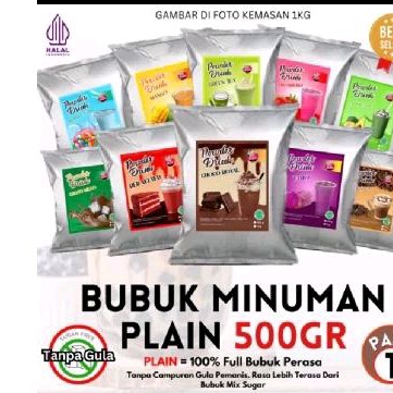 bubuk minuman teh rasa atau es boba 500gram
