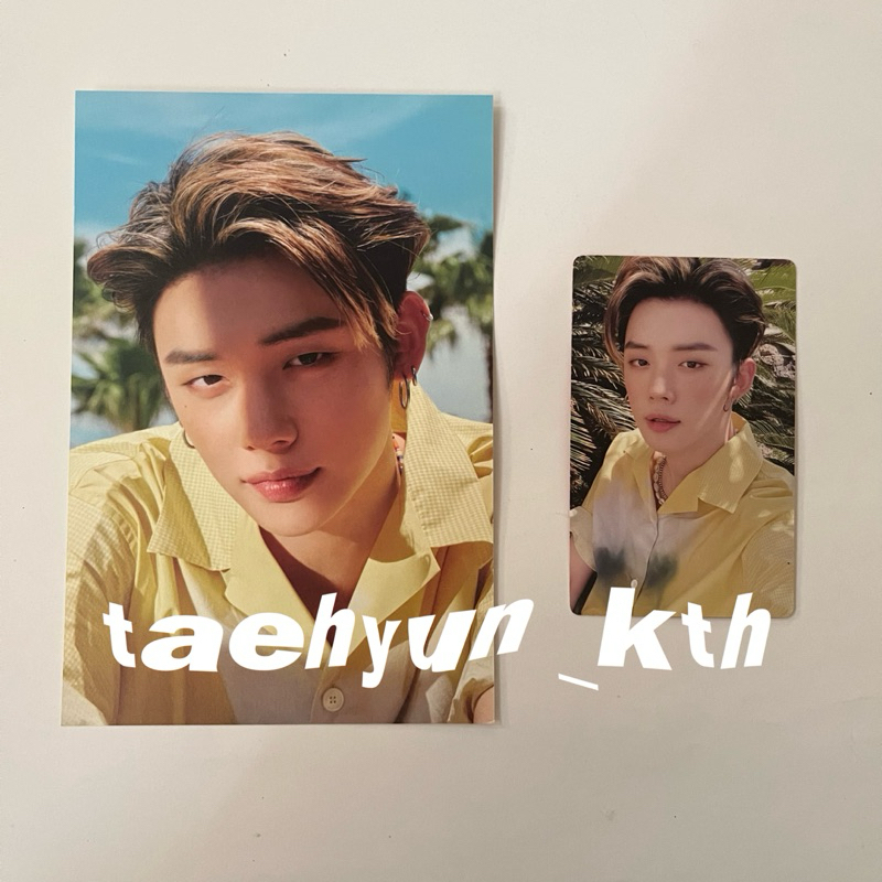 TXT YEONJUN ORANGEADE VER PHOTOCARD + POSTCARD SET SEASON OF TXT PHOTOBOOK MIDSUMMER
