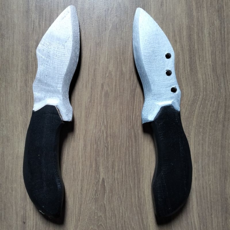 Pisau Belati Sangkur Kayu Jati Alat Peraga Latihan Silat Beladiri IPSI/Belati Silat/Belati Pramuka/B
