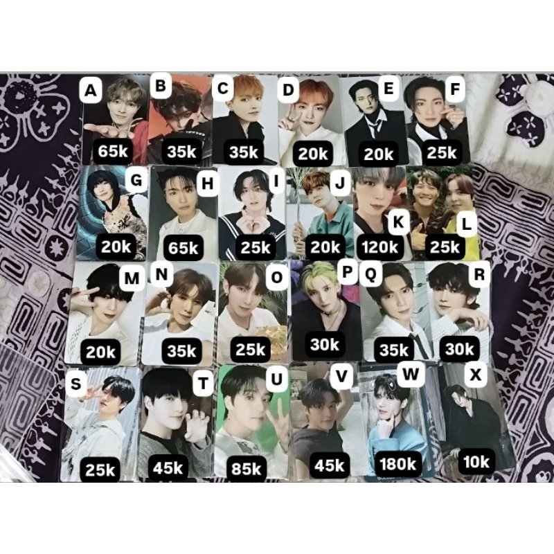Ateez Photocard ( Hongjoong Photocard, Seonghwa Photocard, Yunho Photocard, Yeosang Photocard, San P