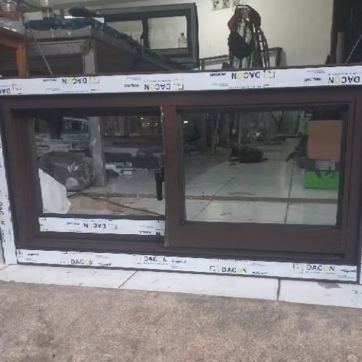 ZA. Jendela Sliding Aluminium T30 x L60 Kusen Putih/Hitam/Cokelat