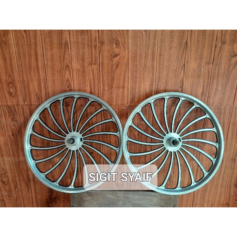 velg SEPASANG velg 20 kipas velg alloy 20 velg bmx resing racing dokar palang almunium minion sepeda