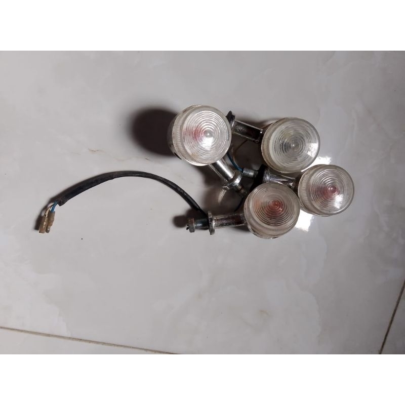 Lampu Sen Depan Belakang Kanan Kiri Honda Scoopy Karbu Barang Cabutan Original