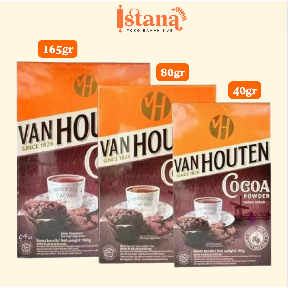 

Van Houten Cocoa Powder 40gr / 80gr / 165gr