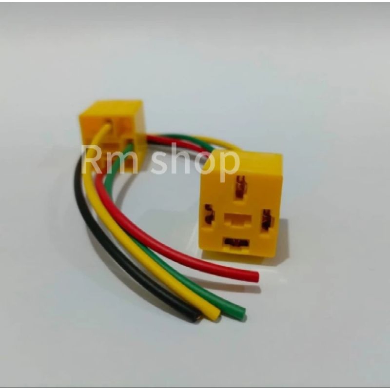 fitting relay lampu mobil motor / fitting relay klakson mobil motor universal soket relay klakson