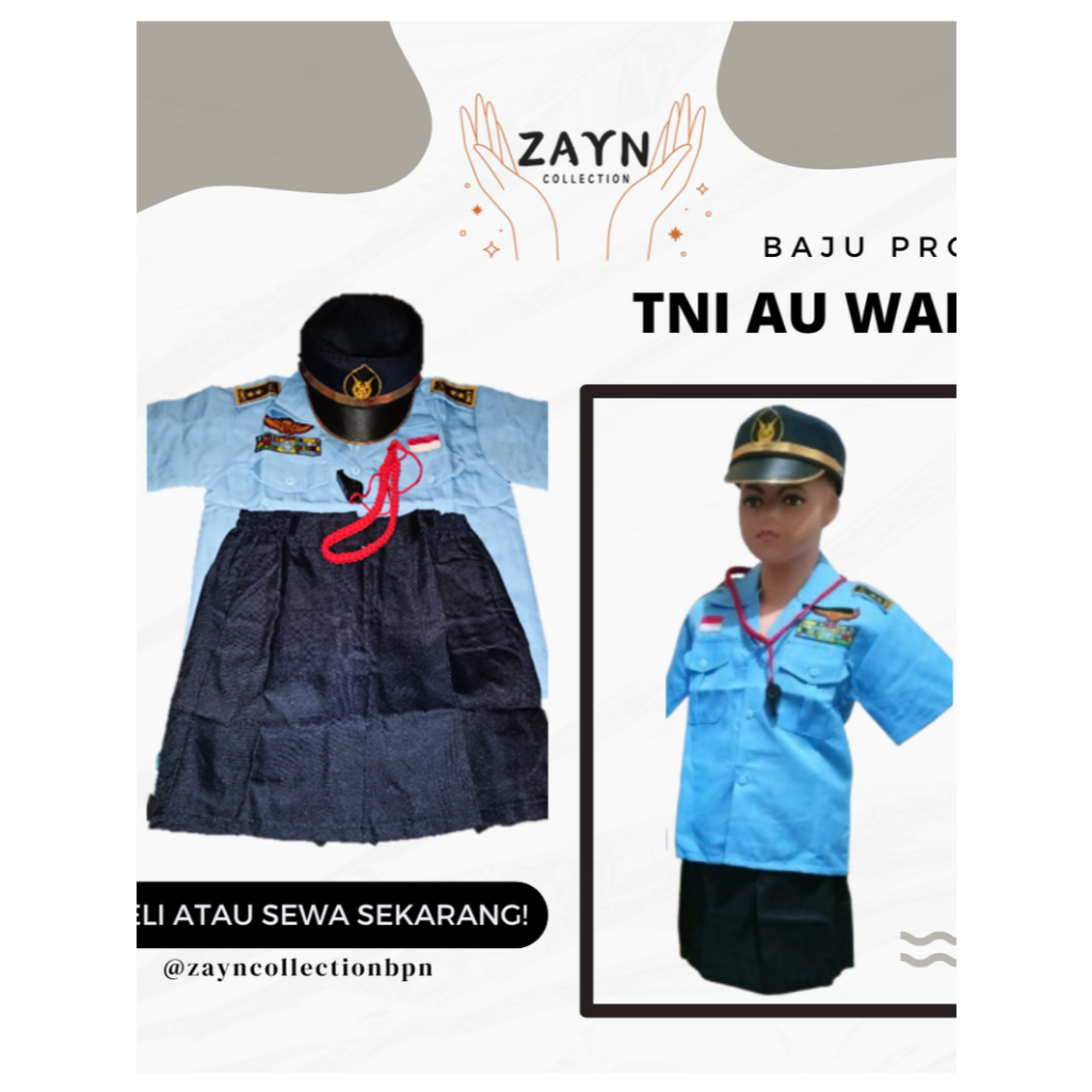BAJU PROFESI TNI AU WANITA ANAK