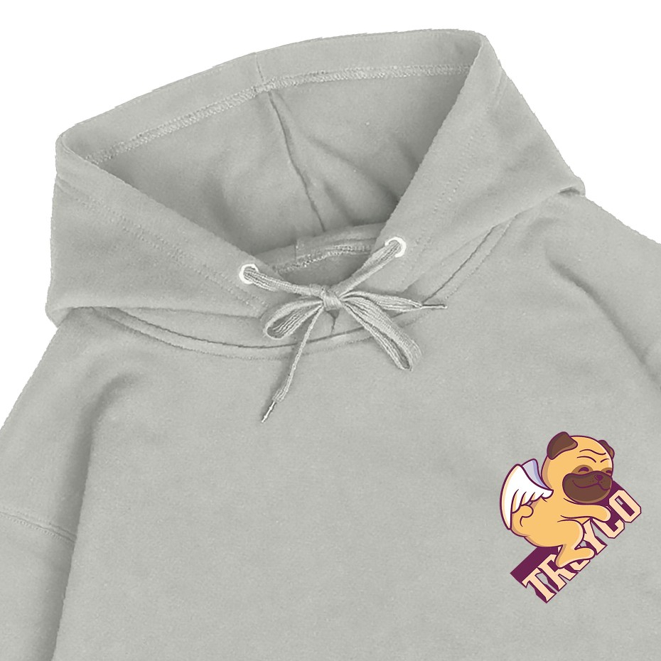 Troy Company Hoodie White Pearl Puppy Angel - Sweater Hoodie Pria KH 2630